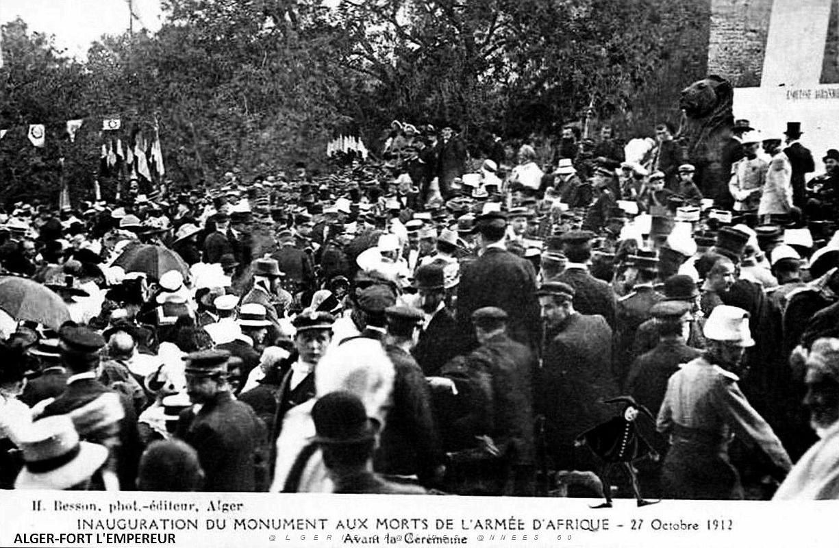 15 - Alger - Fort l'Empereur - Colonne Bailloud - Inauguration .jpg